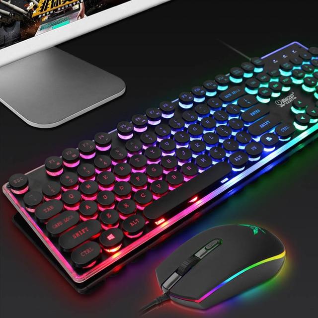 Dragon LED Backlight Gaming USB Wired Keyboard Mouse Set